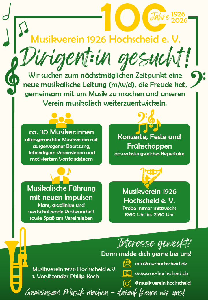 Anzeige Dirigentin