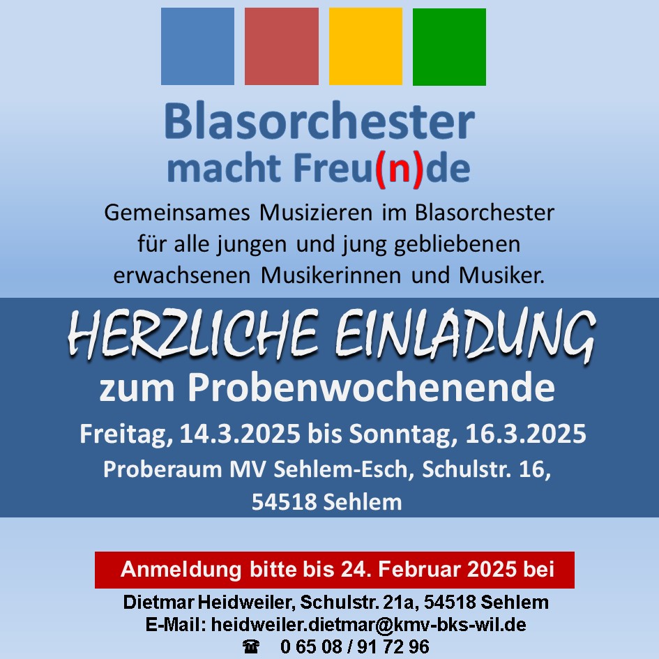 Flyer Blasmusik macht Freunde 2023 Presse